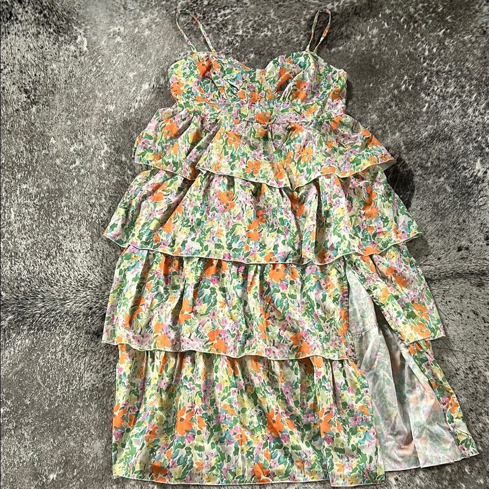 Floral Tiered Dress